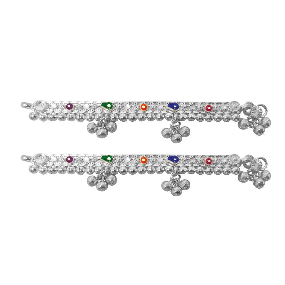 Baby silver anklets hot sale with price