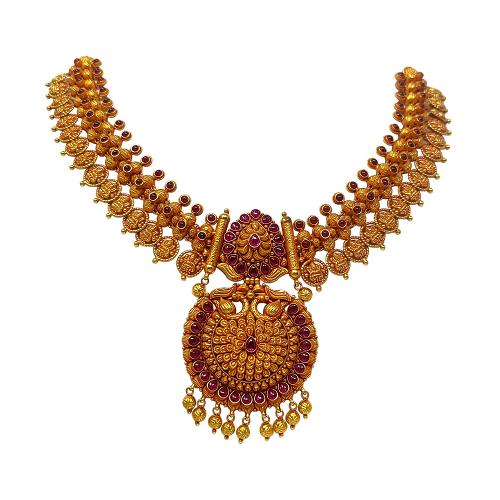 Antique gold necklace on sale price