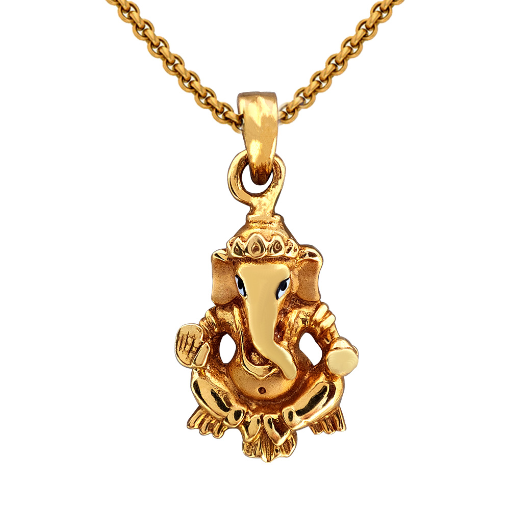 Ganpati pendant in gold on sale images