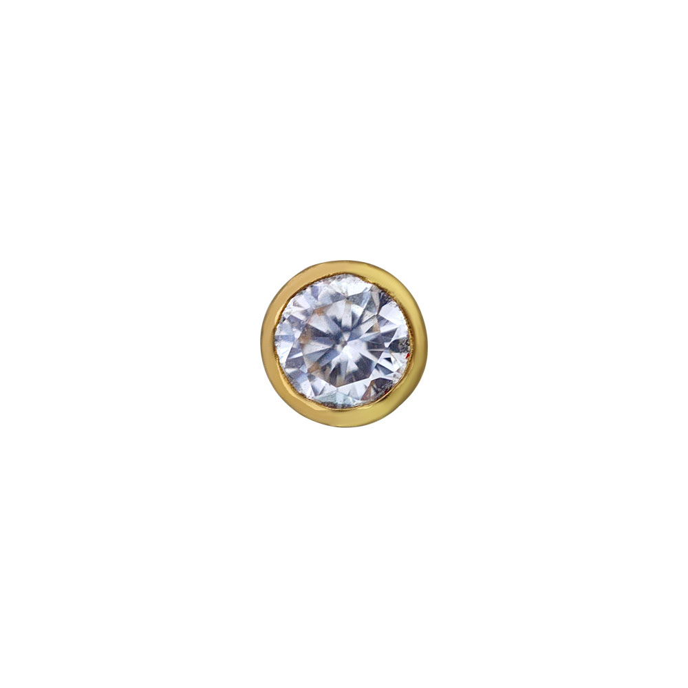 Gold stone deals nose pin