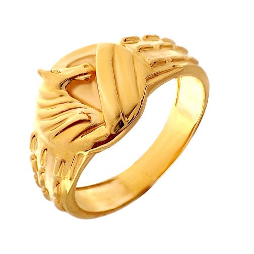 Gents gold ring new on sale design