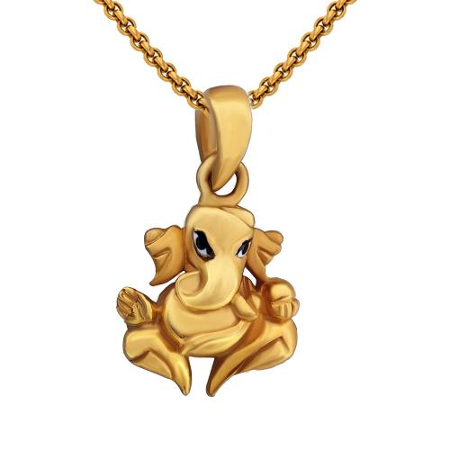 Ganesh ji deals pendant gold