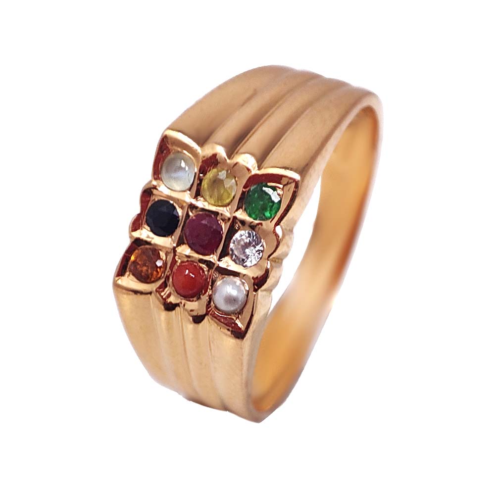 Navratna gold sale ring price