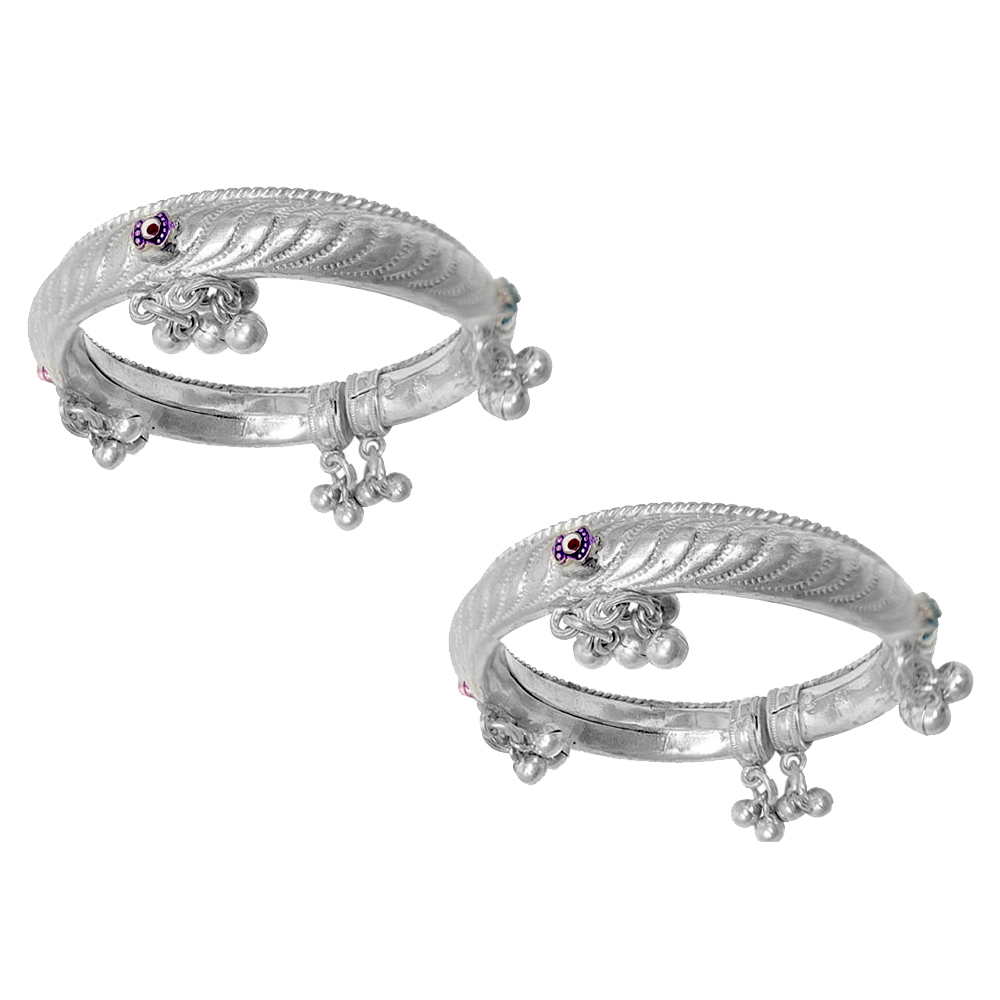 Silver anklets sale for baby girl